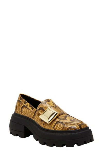 Katy Perry The Geli Combat Loafer In Mustard Multi