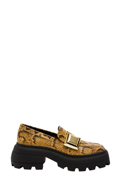 Katy Perry The Geli Combat Loafer In Mustard Multi