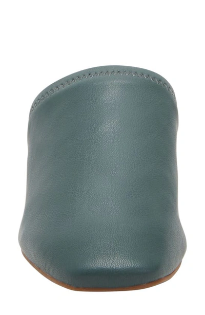 Katy Perry The Clarra Slipon Womens Solid Faux Leather Mules In Sage Leaf