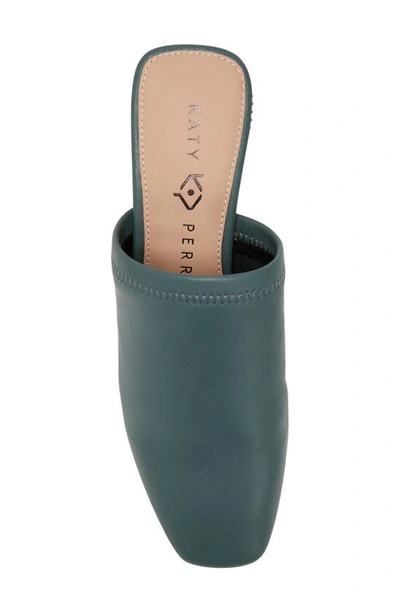 Katy Perry The Clarra Slipon Womens Solid Faux Leather Mules In Sage Leaf