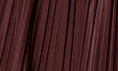 Shop Avec Les Filles Faux-ever Leather™ Pleated A-line Miniskirt In Zinfandel