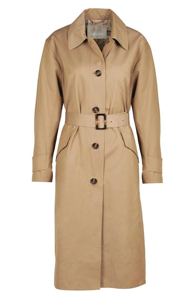 Shop Barbour Opal Water Resistant Belted Trench Coat In Rosewood/ Rosewood Tartan