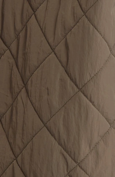 Thread & Supply Faux Shearling Collar Dad Jacket In Burnt Olive