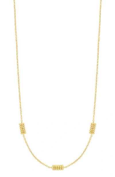 Shop Bony Levy 14k Gold Bead Cluster Necklace In 14k Yellow Gold