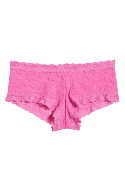 Shop Hanky Panky Daily Lace Boyshorts In Dream House Pink