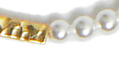 Argento Vivo Freshwater Pearl Bar Necklace In Gold