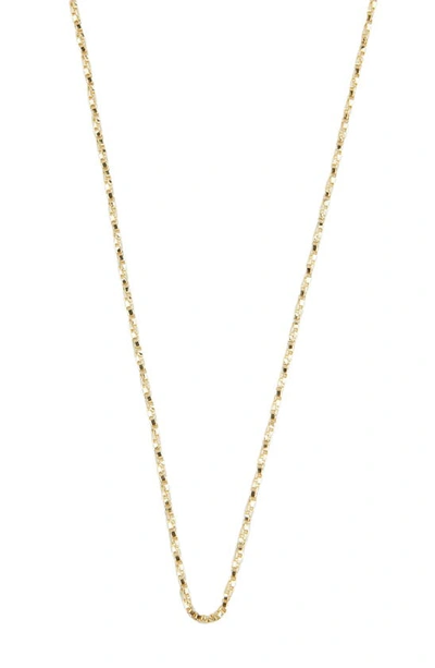 Shop Argento Vivo Sterling Silver Box Chain Necklace In Gold