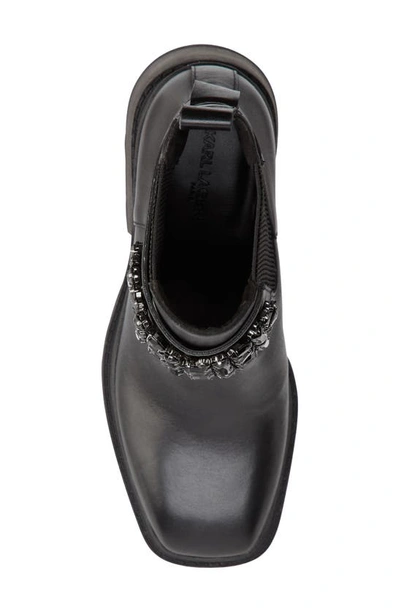 Shop Karl Lagerfeld Cavin Lug Sole Chelsea Boot In Black
