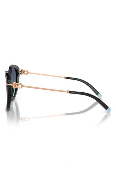 Shop Tiffany & Co 55mm Cat Eye Sunglasses In Blue Gradient