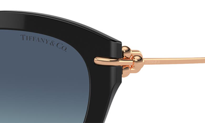 Shop Tiffany & Co 55mm Cat Eye Sunglasses In Blue Gradient