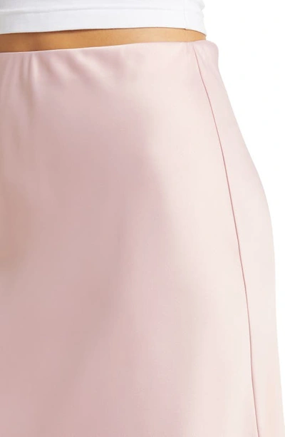 Wayf Rosalina Slip Skirt In Mauve