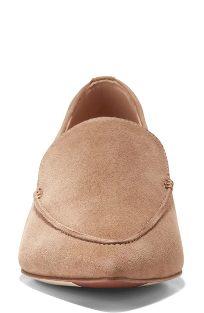 Shop Cole Haan Vivian Pointed Toe Loafer In Whiskey Suede