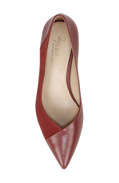 Shop 27 Edit Naturalizer Faris Pointed Toe Pump In Ruby Suede