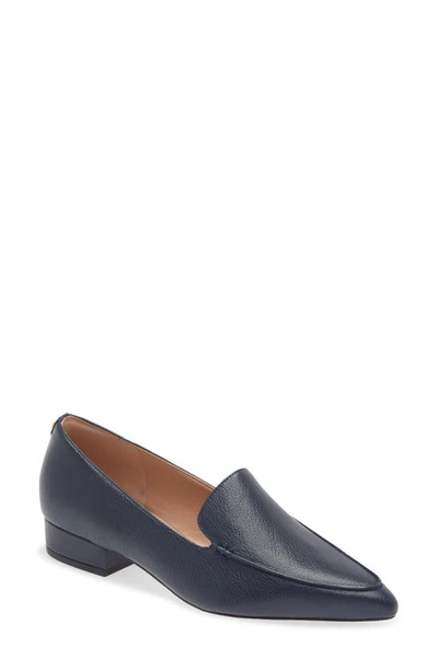 Shop Cole Haan Vivian Pointed Toe Loafer In Navy Blaze