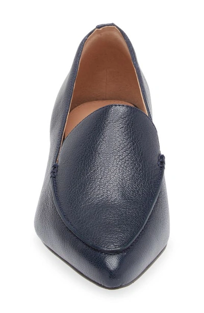 Cole Haan Vivian Pointed Toe Loafer In Navy Blaze