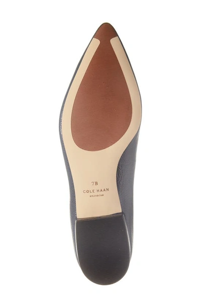 Cole Haan Vivian Pointed Toe Loafer In Navy Blaze