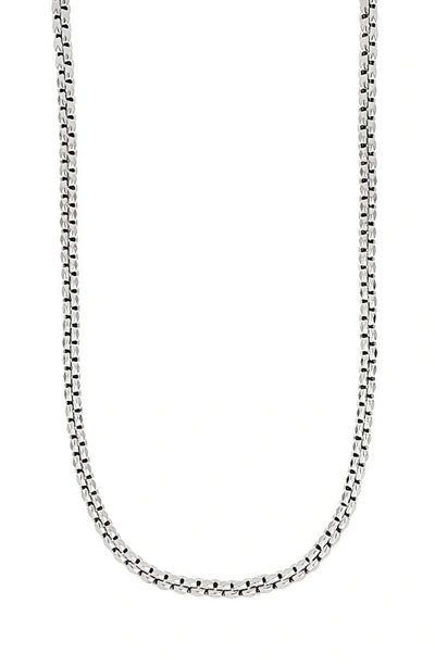 Shop Bony Levy 14k Gold Box Chain Necklace In 14k White Gold