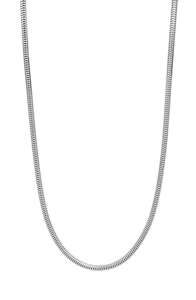 Shop Bony Levy 14k Gold Curved Chain Necklace In 14k White Gold