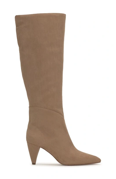 Shop Jessica Simpson Byrnee Pointed Toe Knee High Boot In Sandstone
