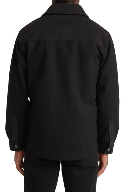 Shop Pendleton Timberline Wool Blend Shirt Jacket In Black