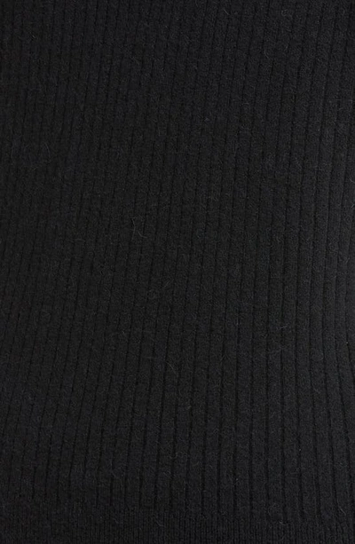 Madewell Cameron Ribbed Coziest Yarn Cardigan Sweater In True Black