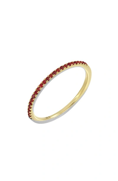 Shop Bony Levy Iris Stackable Ring In 18k Yellow Gold