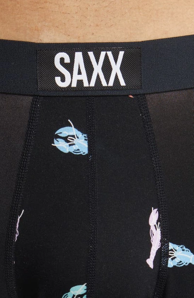 Shop Saxx Vibe Supersoft 2-pack Slim Fit Boxer Briefs In Oh Snap/ Black