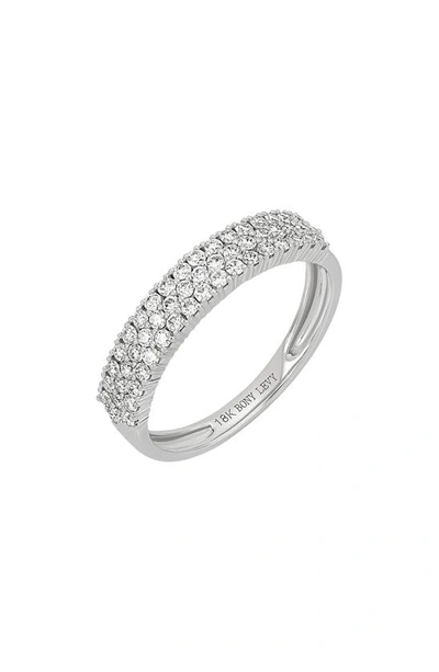 Shop Bony Levy Audrey Diamond Anniversary Ring In 18k White Gold