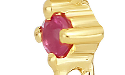 Shop Bony Levy El Mar Chain Drop Earrings In 18k Yellow Gold - Ruby