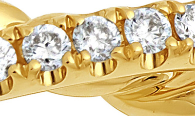 Shop Bony Levy Mykonos Diamond Crossover Ring In 18k Yellow Gold