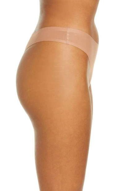 Shop Chantelle Lingerie Soft Stretch Thong In Mocha Mousse-pc