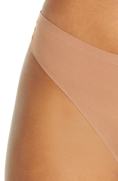 Chantelle Lingerie Soft Stretch Thong In Mocha Mousse-pc
