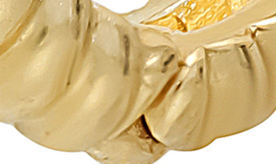 Shop Bony Levy 14k Gold Twisted Hoop Earrings In 14k Yellow Gold