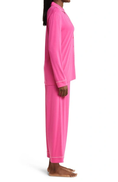Shop Nordstrom Moonlight Eco Long Sleeve Knit Pajamas In Pink Yarrow