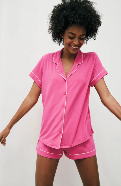 Nordstrom Moonlight Eco Short Knit Pajamas In Grey Dark Heather