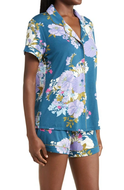 Shop Nordstrom Moonlight Eco Short Pajamas In Blue Ceramic Joy Floral