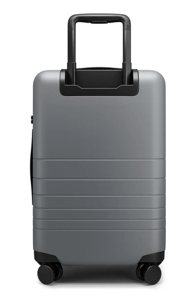 Shop Monos 23-inch Carry-on Plus Spinner Luggage In Storm Grey