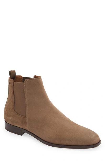 Shop Hugo Boss Lisbon Chelsea Boot In Medium Beige