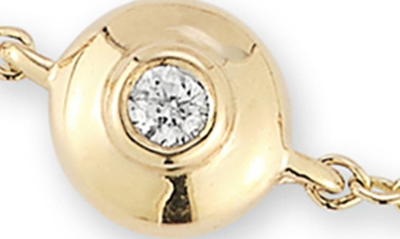 Dana Rebecca Designs Lulu Jack Diamond Bezel Station Bracelet In Yellow Gold