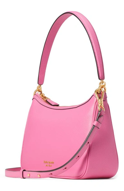 Kate Spade Small Sam Pebble Leather Shoulder Bag In Pink Cloud