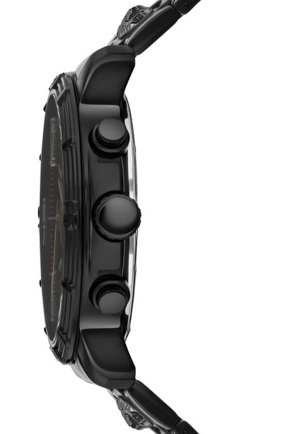 Shop Versus Bicocca Chronograph Bracelet Watch, 46mm In Ip Black