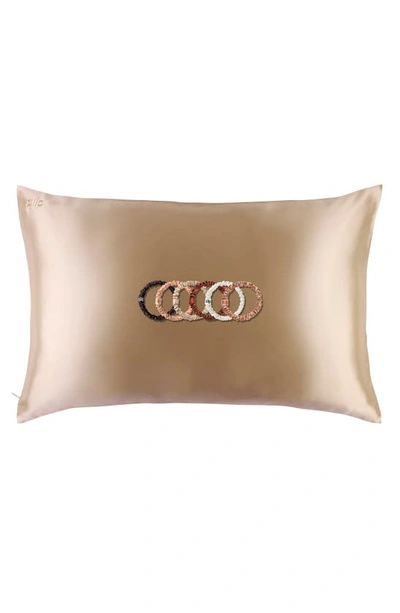 Shop Slip Pure Silk Pillowcase & Skinny Scrunchie Set (nordstrom Exclusive) 128 Value In Caramel