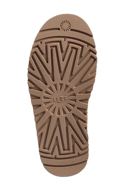 Ugg Discoquette Genuine Shearling Slide Slipper In Chestnut