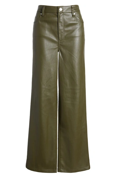 Shop Blanknyc Franklin High Waist Faux Leather Wide Leg Pants In Sign Up