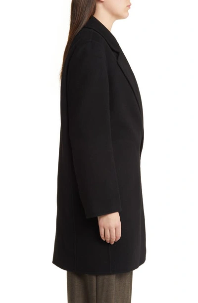 Theory New Divide Wool & Cashmere Coat In Black