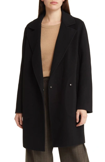Theory New Divide Wool & Cashmere Coat In Black