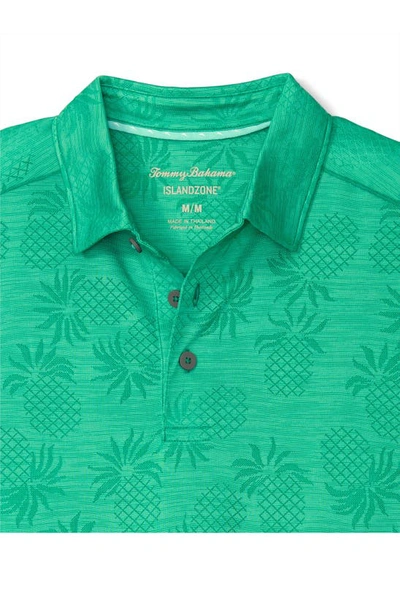 Shop Tommy Bahama Pineapple Palm Coast Short Sleeve Polo In Green Spiza