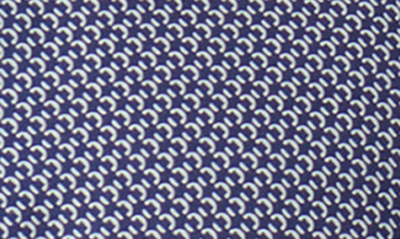 Bugatchi Ooohcotton® Geo Print Short Sleeve Button-up Shirt In Navy