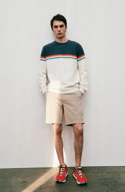 Ag Wanderer Poplin Chino Shorts In Misty Surf