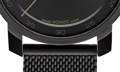 Shop Movado Bold Access Mesh Strap Watch, 41mm In Black